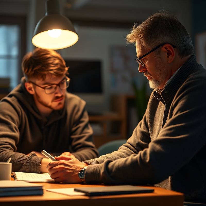 Peter Hansen underviser en elev
